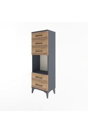 Arges Dolap Tek Raflı 5 Çekmeceli 44x30x134 - S16M079V6A