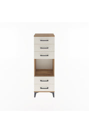 Arges Dolap Tek Raflı 5 Çekmeceli 44x30x134 - S16M079V7A