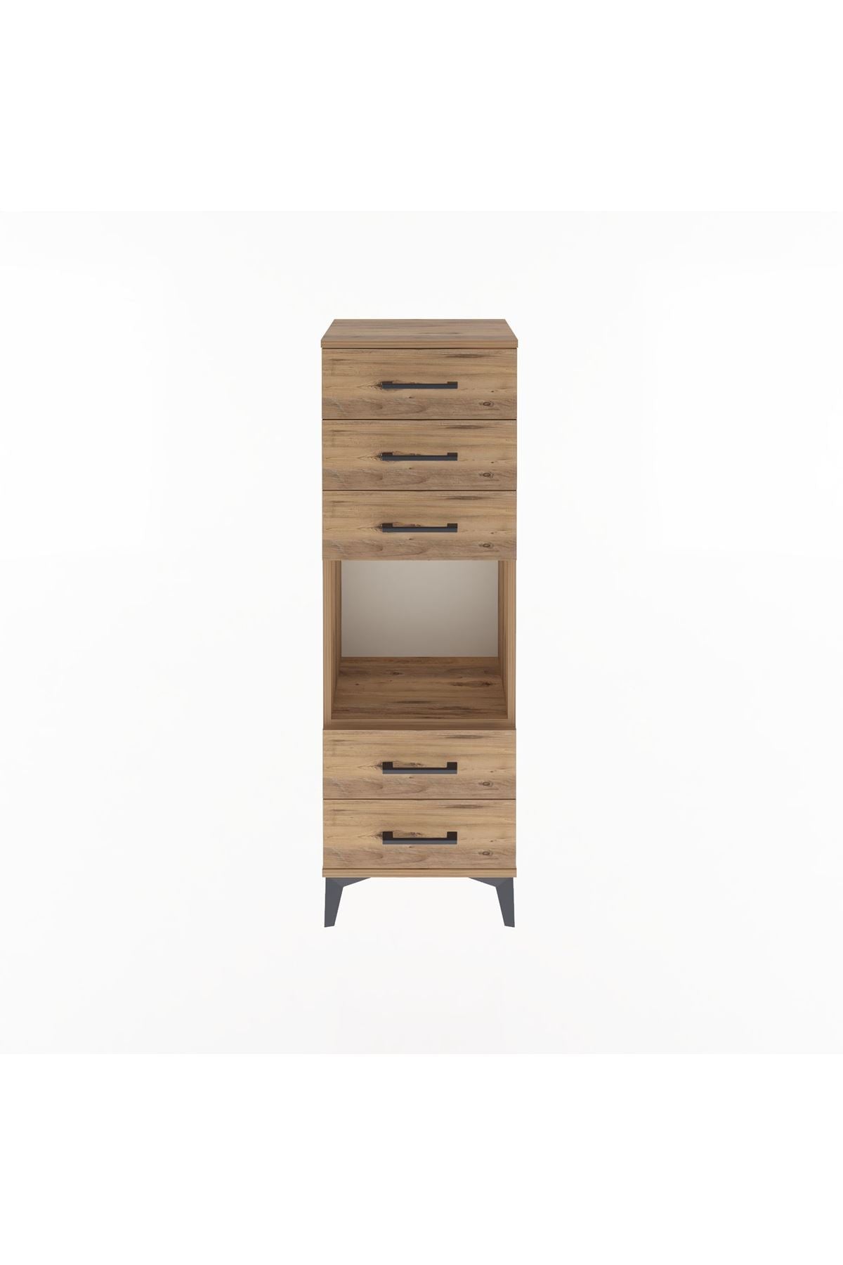 Arges Dolap Tek Raflı 5 Çekmeceli 44x30x134 - S16M079V9A