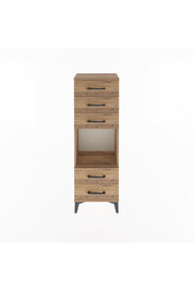 Arges Dolap Tek Raflı 5 Çekmeceli 44x30x134 - S16M079V9A