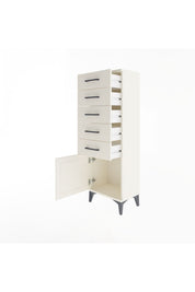 Arges Dolap 5 Çekmeceli Tek Kapaklı 44x30x134 - S16M080V1A