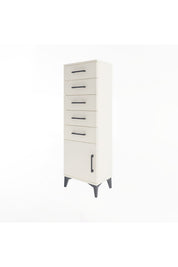 Arges Dolap 5 Çekmeceli Tek Kapaklı 44x30x134 - S16M080V1A