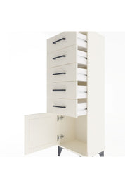 Arges Dolap 5 Çekmeceli Tek Kapaklı 44x30x134 - S16M080V1A