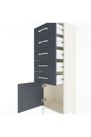 Arges Dolap 5 Çekmeceli Tek Kapaklı 44x30x134 - S16M080V2A