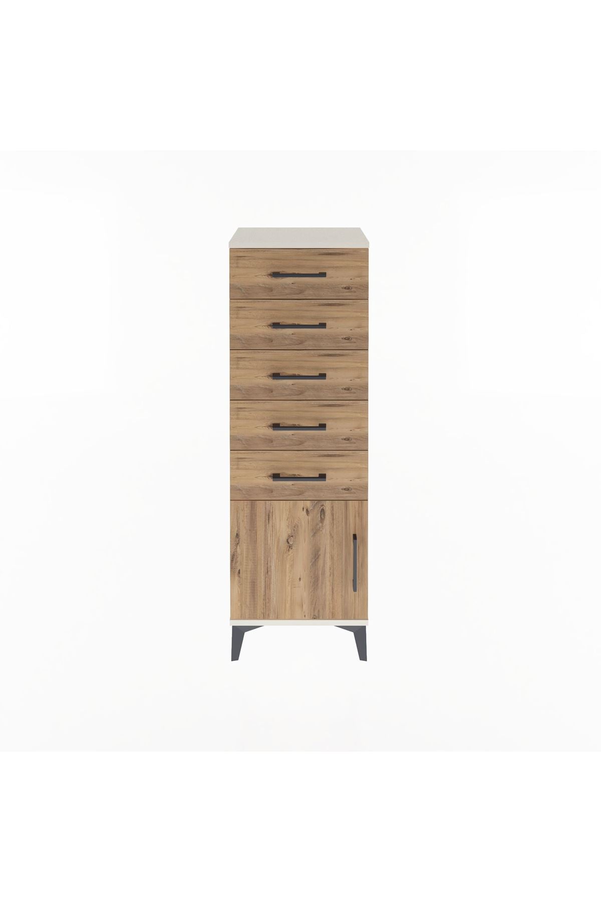 Arges Dolap 5 Çekmeceli Tek Kapaklı 44x30x134 - S16M080V3A