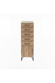 Arges Dolap 5 Çekmeceli Tek Kapaklı 44x30x134 - S16M080V3A