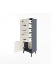 Arges Dolap 5 Çekmeceli Tek Kapaklı 44x30x134 - S16M080V4A