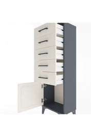 Arges Dolap 5 Çekmeceli Tek Kapaklı 44x30x134 - S16M080V4A
