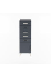 Arges Dolap 5 Çekmeceli Tek Kapaklı 44x30x134 - S16M080V5A