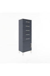 Arges Dolap 5 Çekmeceli Tek Kapaklı 44x30x134 - S16M080V5A