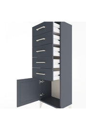 Arges Dolap 5 Çekmeceli Tek Kapaklı 44x30x134 - S16M080V5A