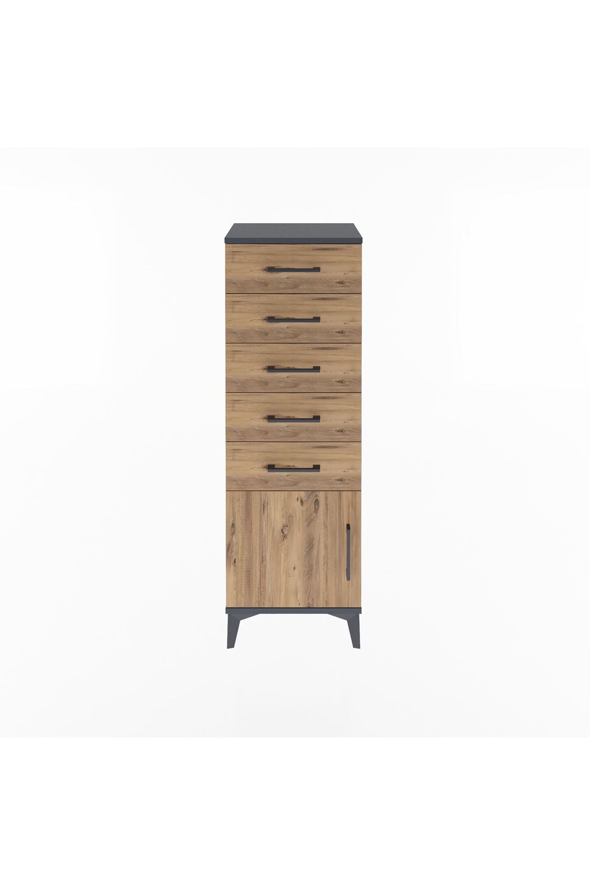 Arges Dolap 5 Çekmeceli Tek Kapaklı 44x30x134 - S16M080V6A