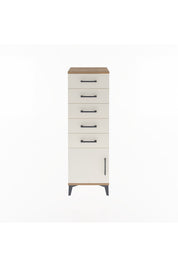 Arges Dolap 5 Çekmeceli Tek Kapaklı 44x30x134 - S16M080V7A