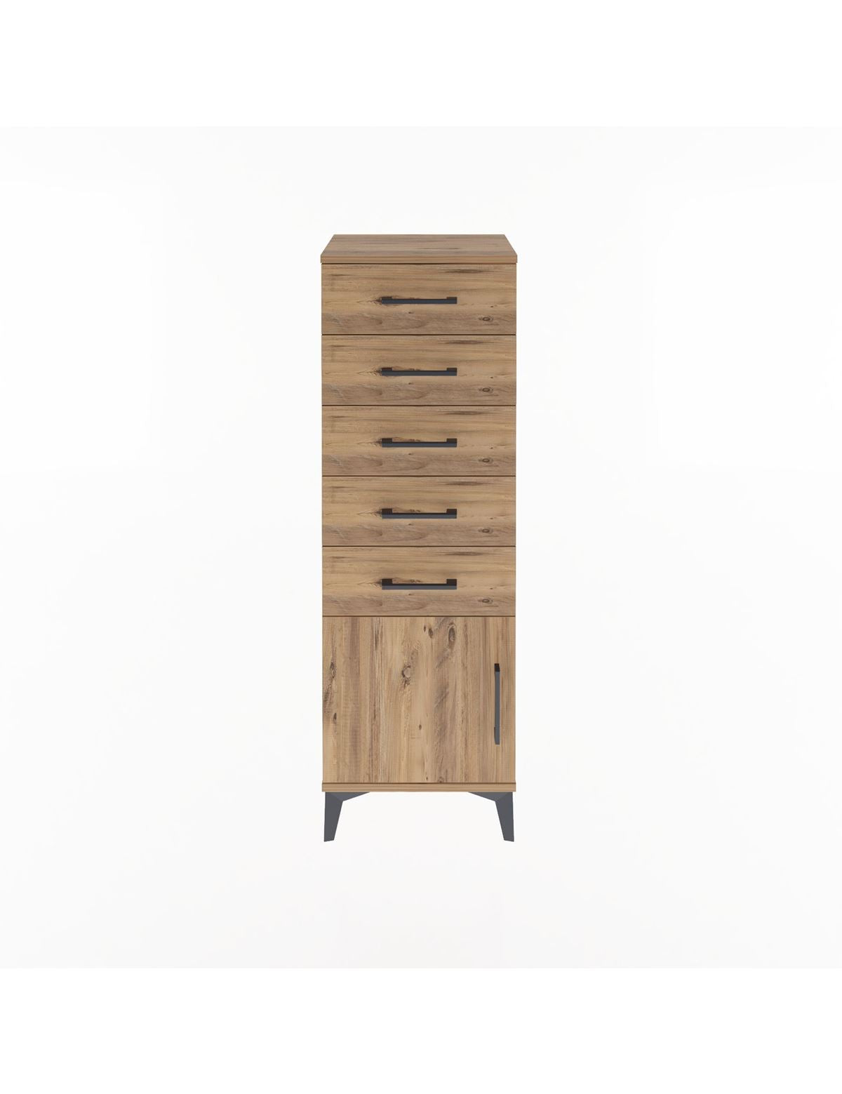 Arges Dolap 5 Çekmeceli Tek Kapaklı 44x30x134 - S16M080V9A