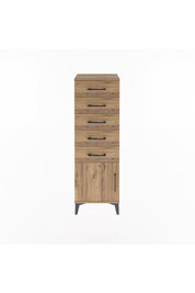 Arges Dolap 5 Çekmeceli Tek Kapaklı 44x30x134 - S16M080V9A