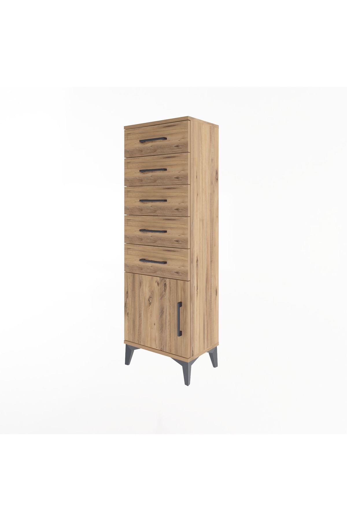 Arges Dolap 5 Çekmeceli Tek Kapaklı 44x30x134 - S16M080V9A