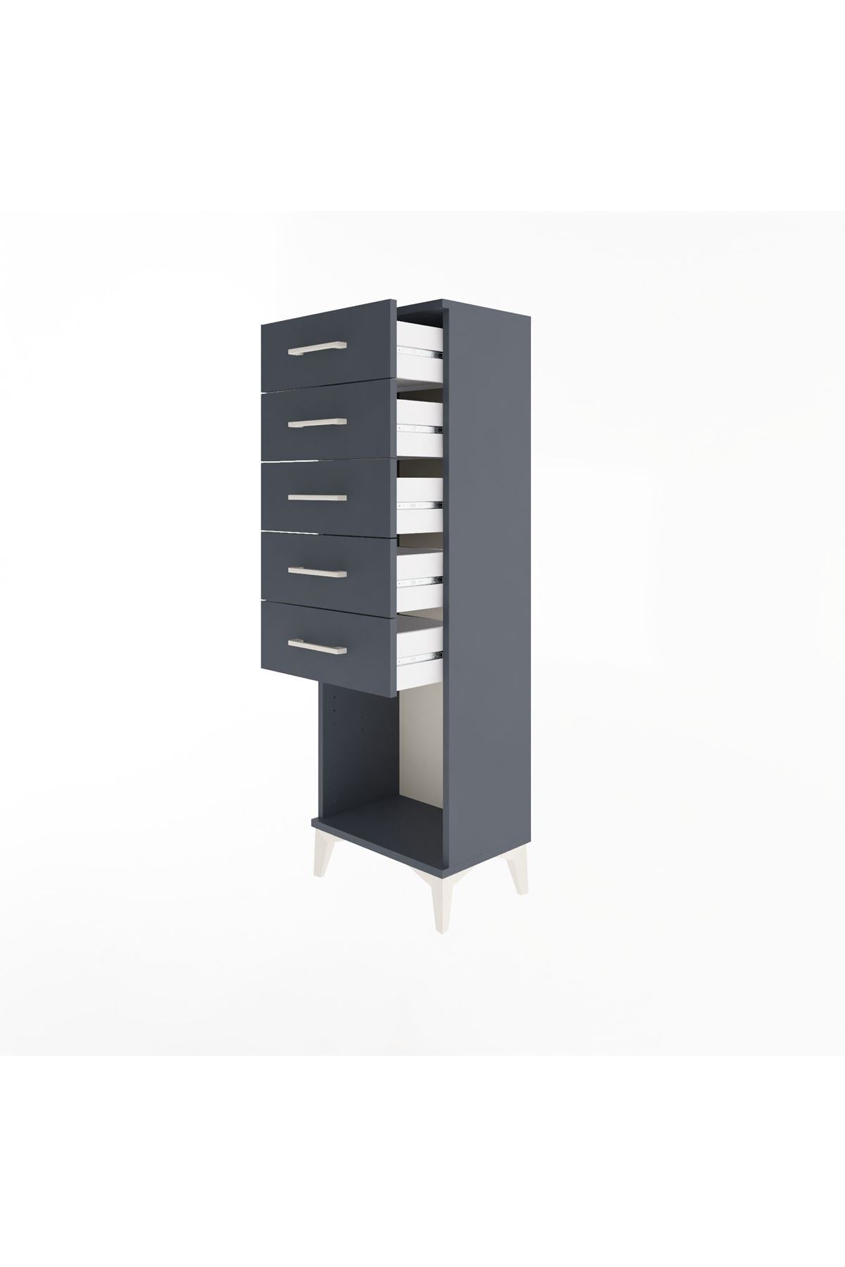 Arges Dolap 5 Çekmeceli 44x30x134 - S16M081V5A