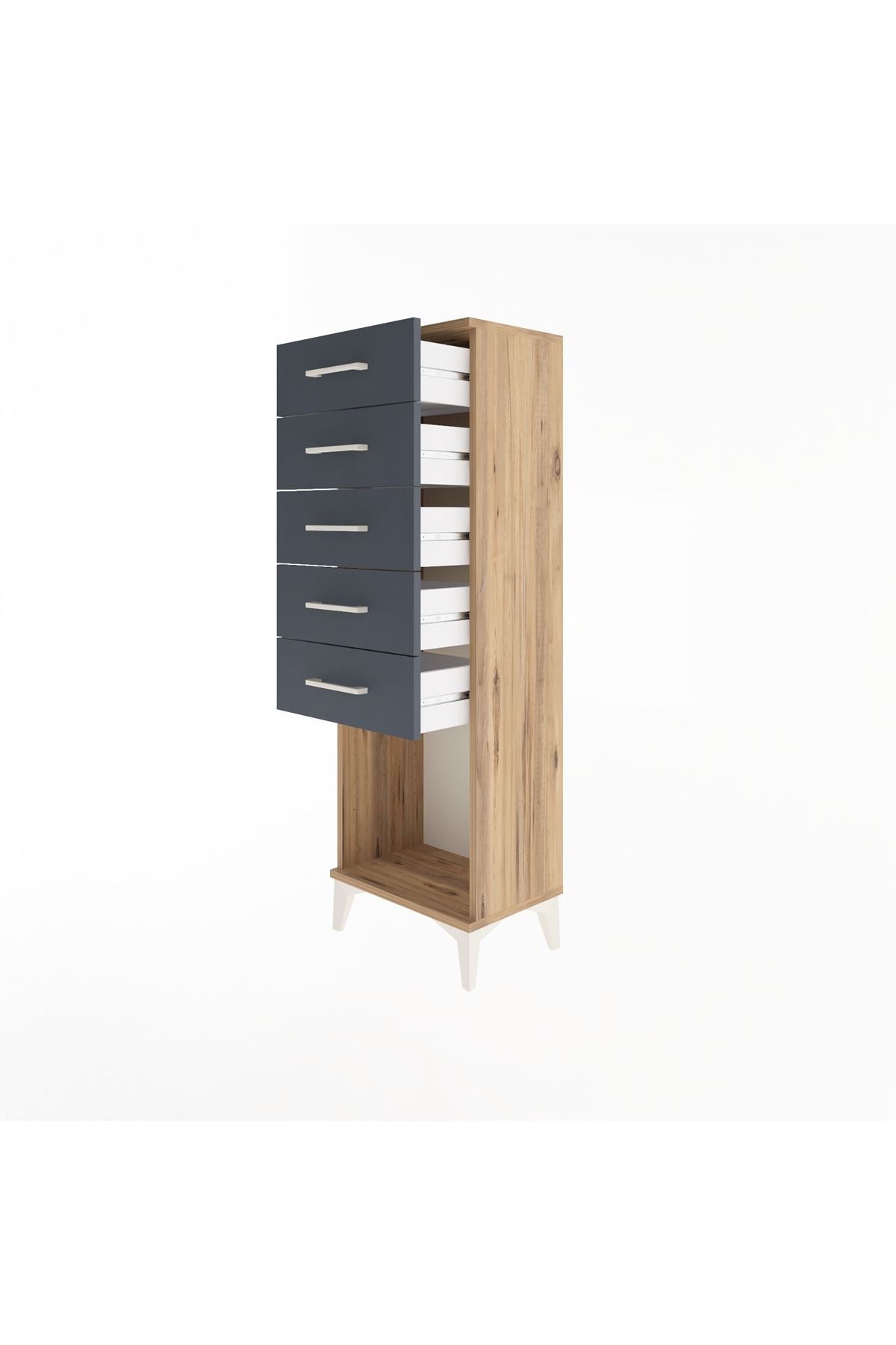 Arges Dolap 5 Çekmeceli 44x30x134 - S16M081V8A