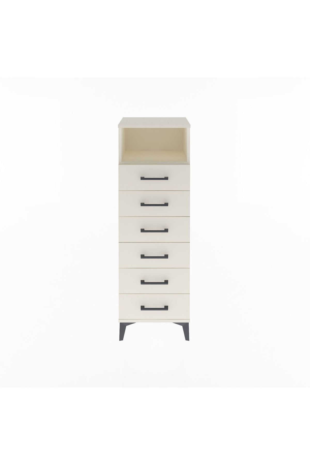 Arges Dolap Tek Raflı 6 Çekmeceli 44x30x134 - S16M082V1A