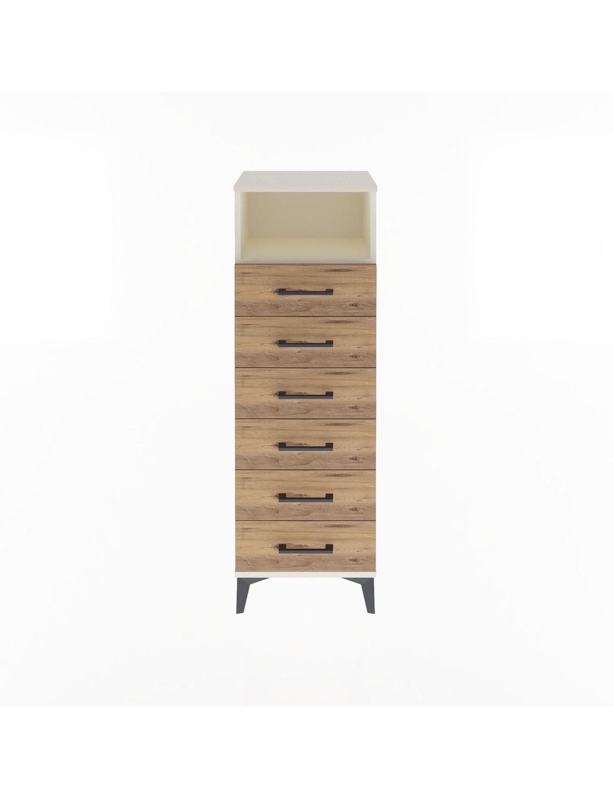 Arges Dolap Tek Raflı 6 Çekmeceli 44x30x134 - S16M082V3A