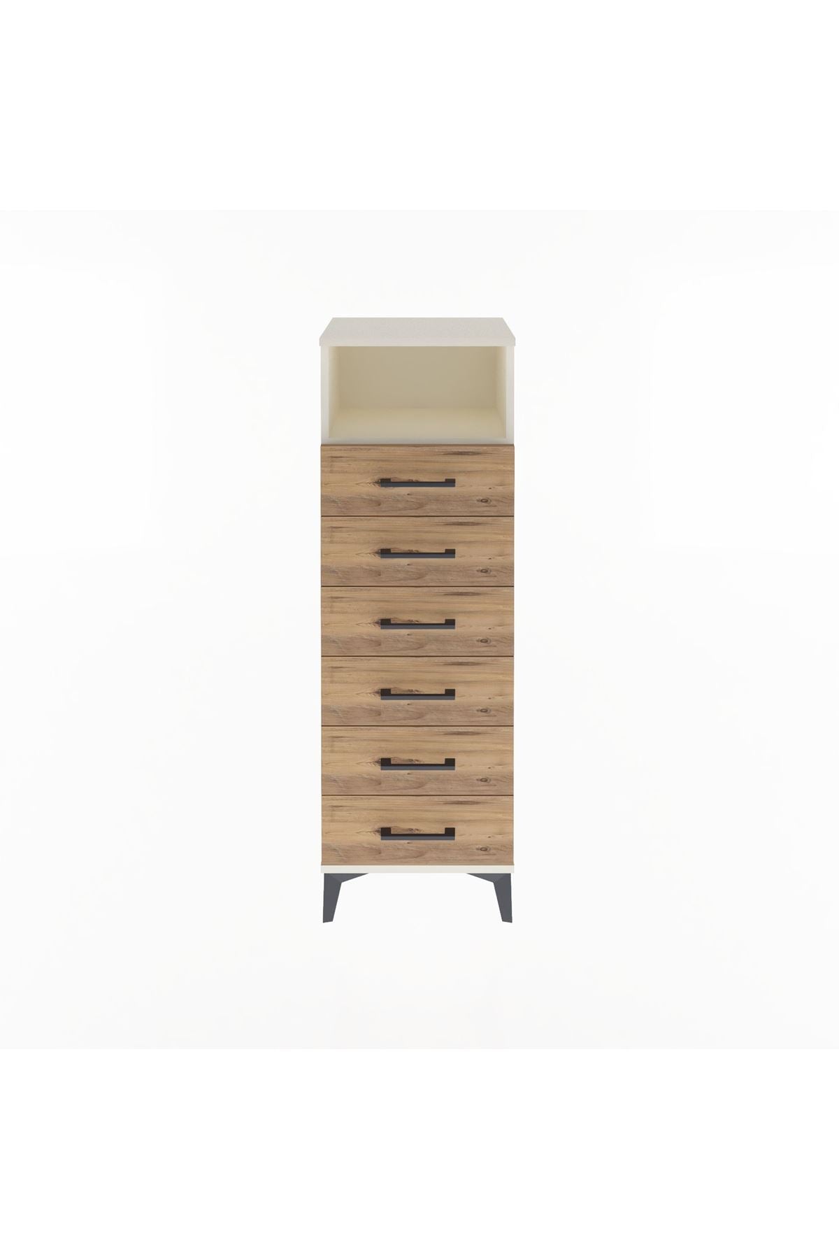 Arges Dolap Tek Raflı 6 Çekmeceli 44x30x134 - S16M082V3A