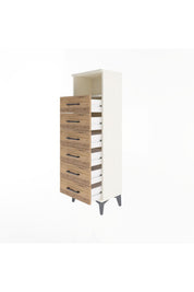 Arges Dolap Tek Raflı 6 Çekmeceli 44x30x134 - S16M082V3A