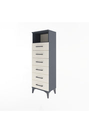 Arges Dolap Tek Raflı 6 Çekmeceli 44x30x134 - S16M082V4A