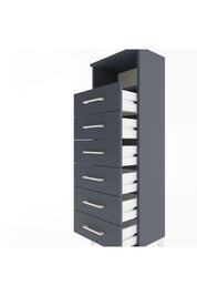 Arges Dolap Tek Raflı 6 Çekmeceli 44x30x134 - S16M082V5A