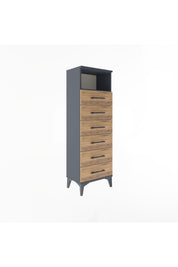 Arges Dolap Tek Raflı 6 Çekmeceli 44x30x134 - S16M082V6A
