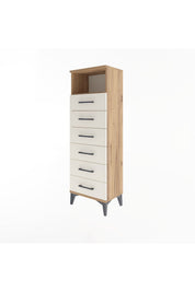 Arges Dolap Tek Raflı 6 Çekmeceli 44x30x134 - S16M082V7A