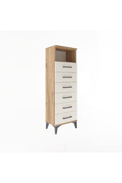 Arges Dolap Tek Raflı 6 Çekmeceli 44x30x134 - S16M082V7A