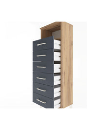 Arges Dolap Tek Raflı 6 Çekmeceli 44x30x134 - S16M082V8A