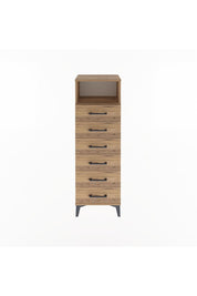 Arges Dolap Tek Raflı 6 Çekmeceli 44x30x134 - S16M082V9A