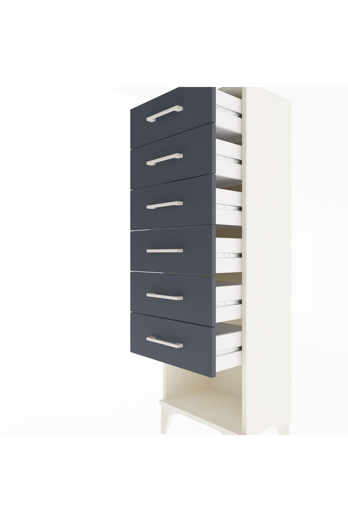 Arges Dolap 6 Çekmeceli 44x30x134 - S16M083V2A