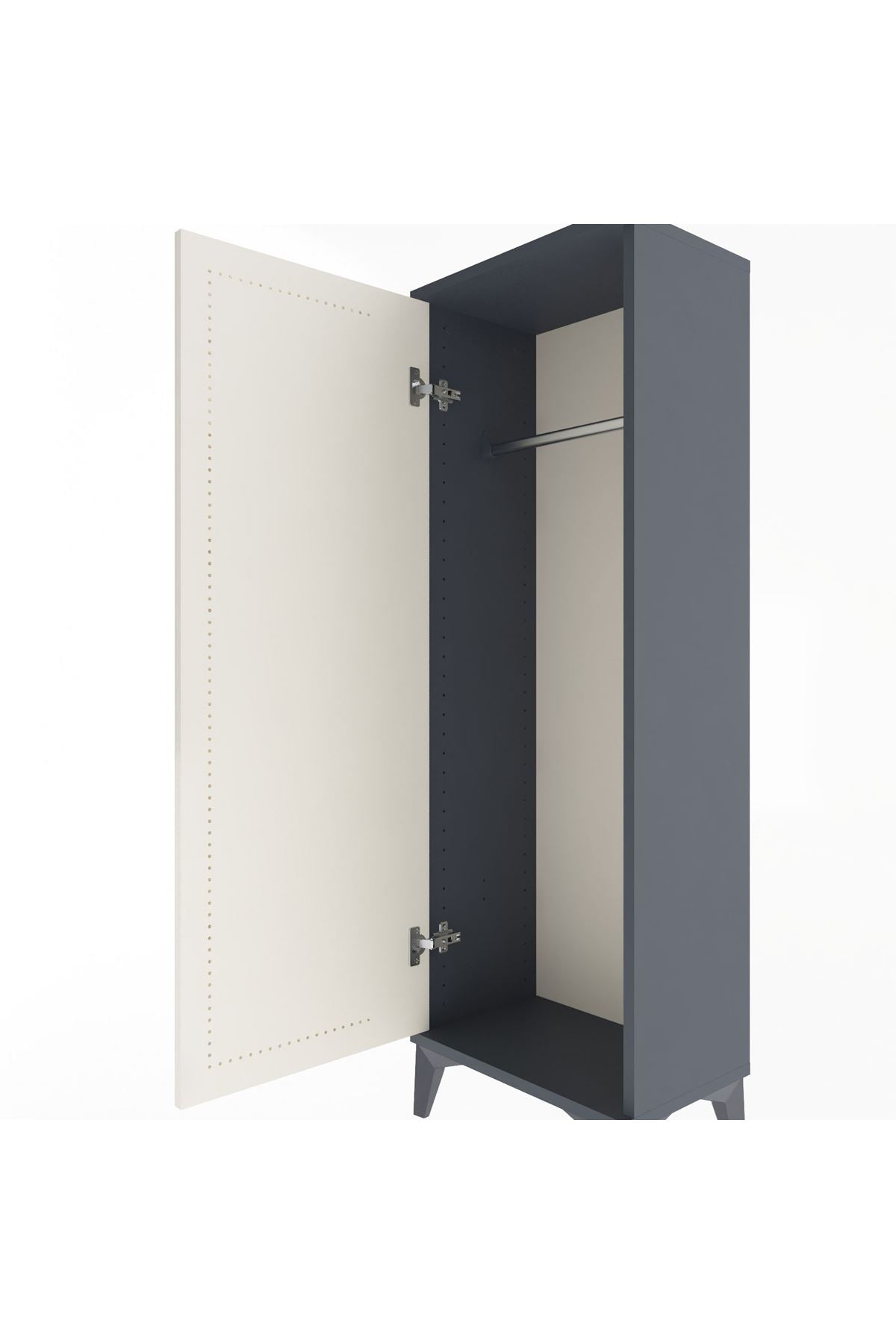 Arges Dolap Tek Kapaklı Tek Askılı 44x30x134 - S16M084V4A