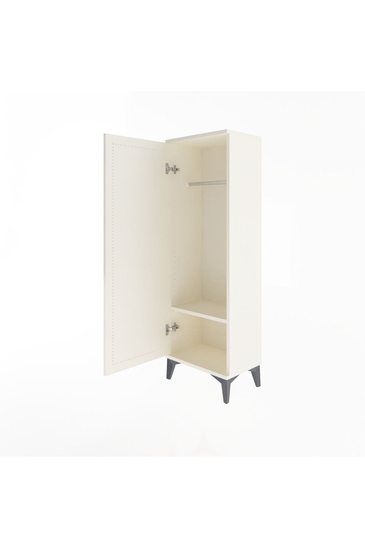 Arges Dolap Tek Raflı Tek Kapaklı Tek Askılı 44x30x134 - S16M085V1A