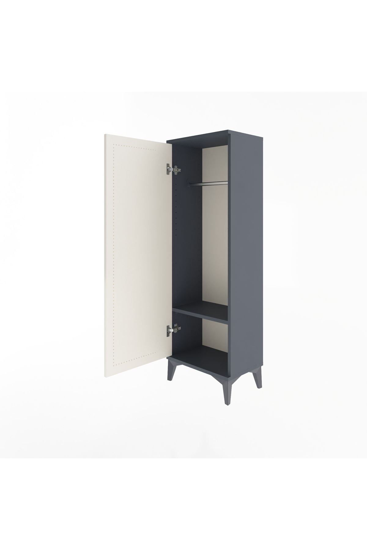 Arges Dolap Tek Raflı Tek Kapaklı Tek Askılı 44x30x134 - S16M085V4A