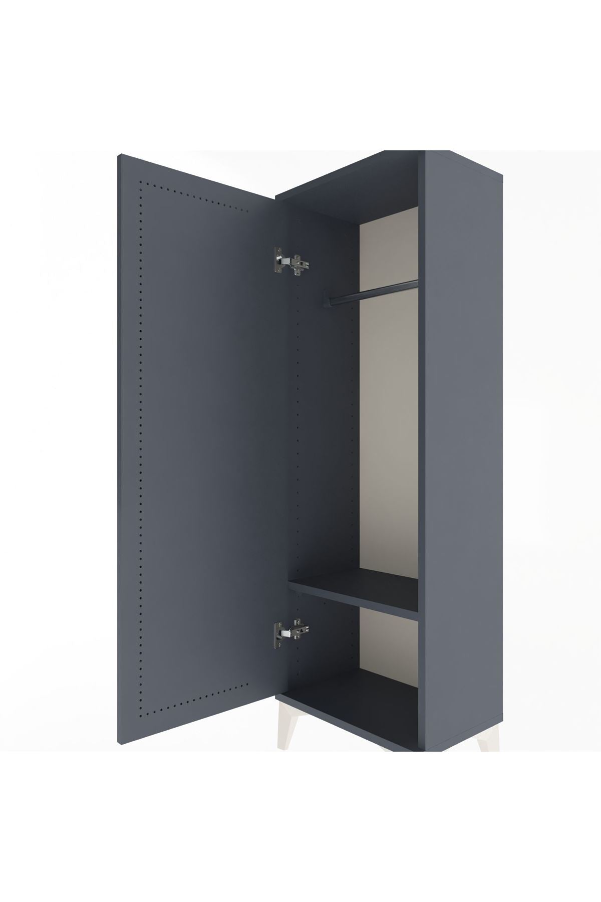 Arges Dolap Tek Raflı Tek Kapaklı Tek Askılı 44x30x134 - S16M085V5A