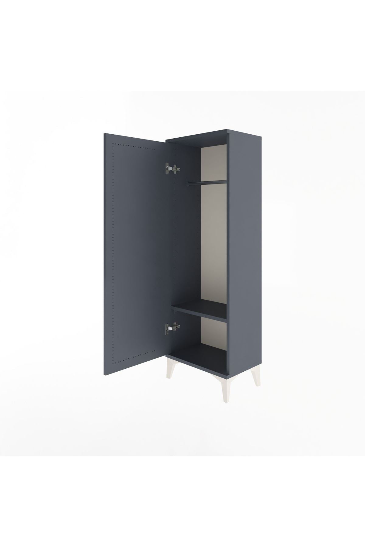 Arges Dolap Tek Raflı Tek Kapaklı Tek Askılı 44x30x134 - S16M085V5A