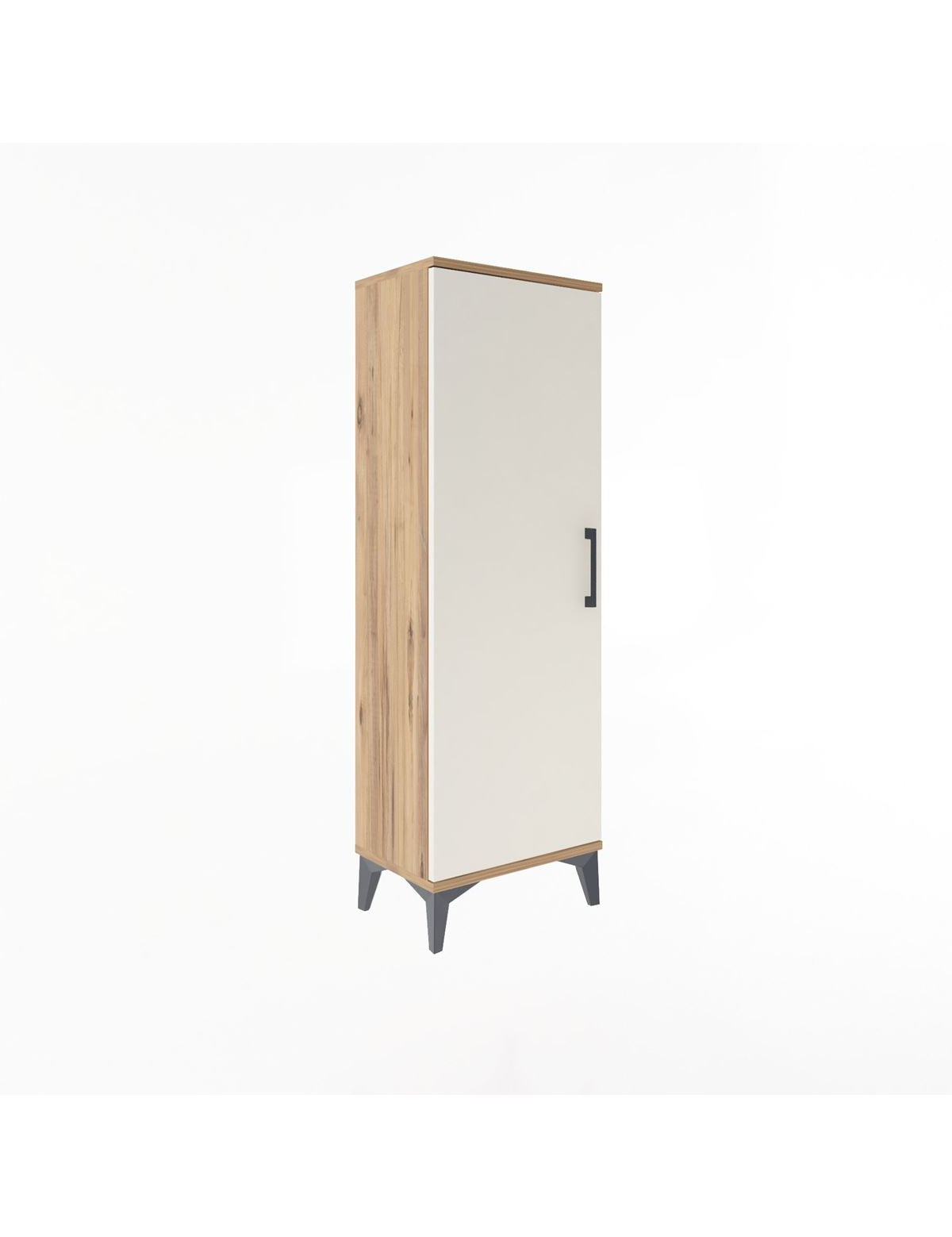 Arges Dolap Tek Raflı Tek Kapaklı Tek Askılı 44x30x134 - S16M085V7A