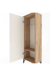 Arges Dolap Tek Raflı Tek Kapaklı Tek Askılı 44x30x134 - S16M085V7A