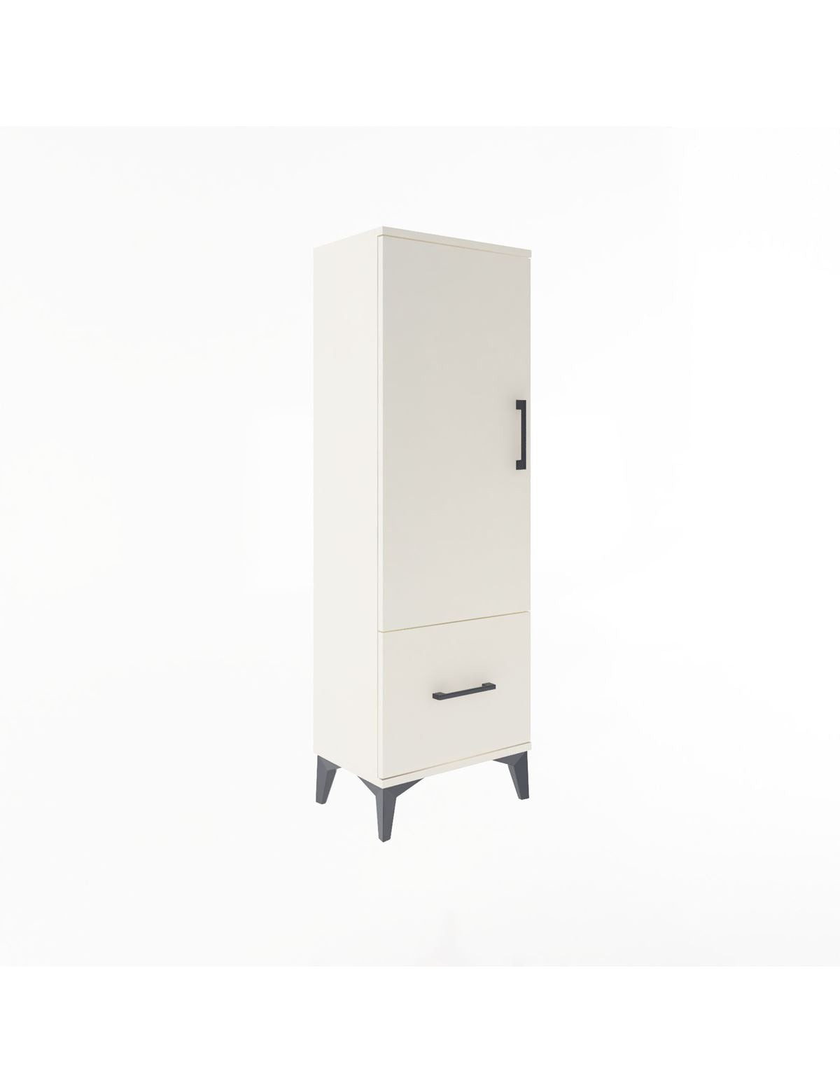 Arges Dolap Tek Raflı Tek Çekmeceli Tek Askılı 44x30x134 - S16M086V1A
