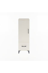 Arges Dolap Tek Raflı Tek Çekmeceli Tek Askılı 44x30x134