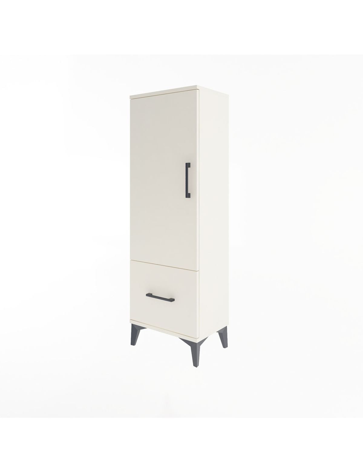 Arges Dolap Tek Raflı Tek Çekmeceli Tek Askılı 44x30x134 - S16M086V1A