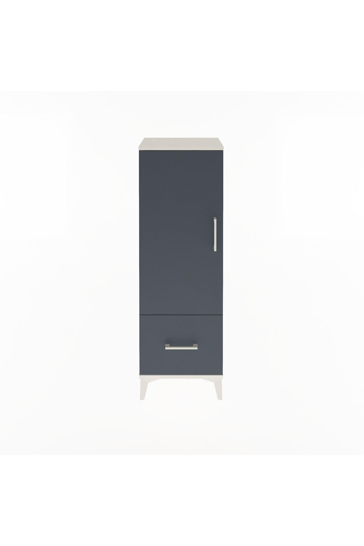 Arges Dolap Tek Raflı Tek Çekmeceli Tek Askılı 44x30x134 - S16M086V2A