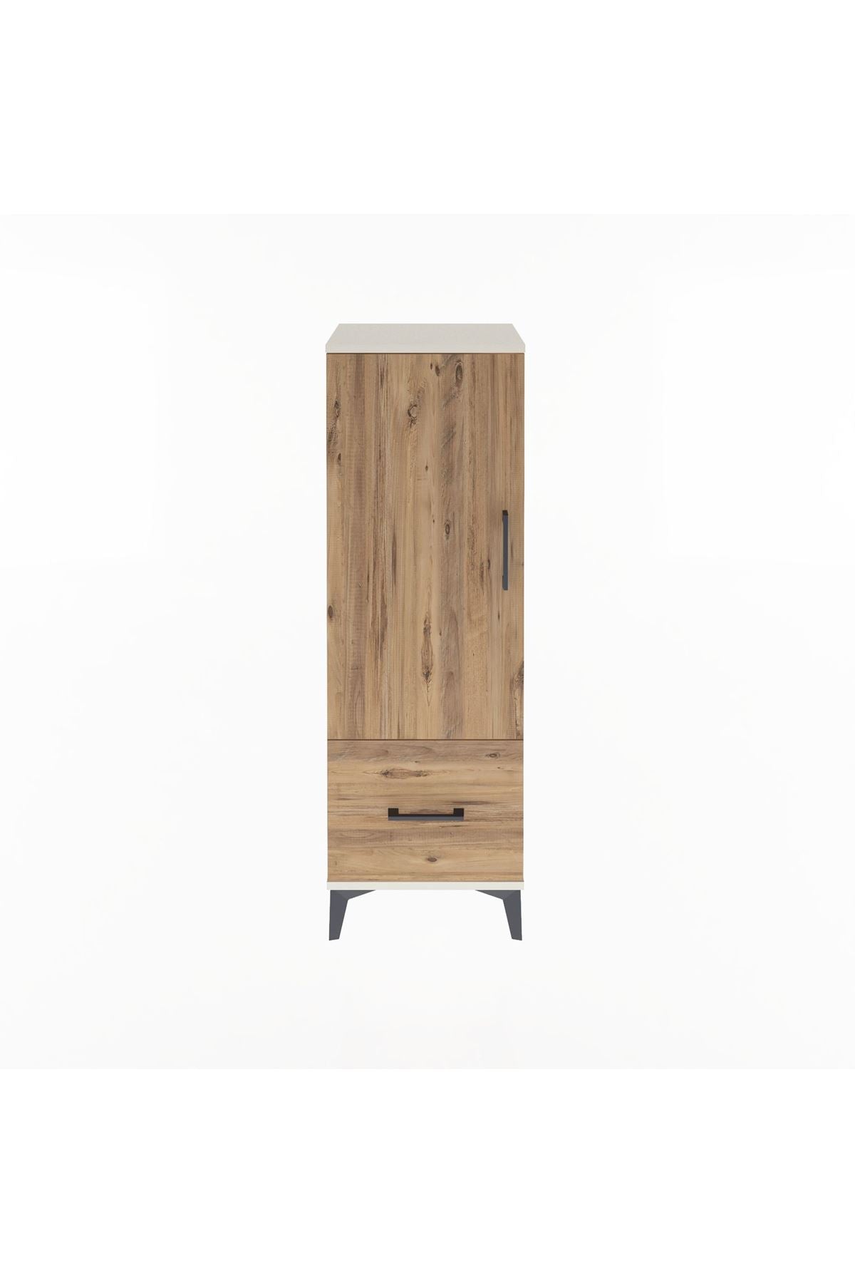 Arges Dolap Tek Raflı Tek Çekmeceli Tek Askılı 44x30x134 - S16M086V3A