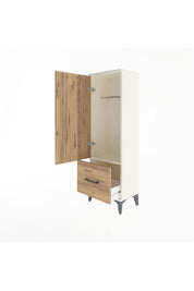 Arges Dolap Tek Raflı Tek Çekmeceli Tek Askılı 44x30x134 - S16M086V3A