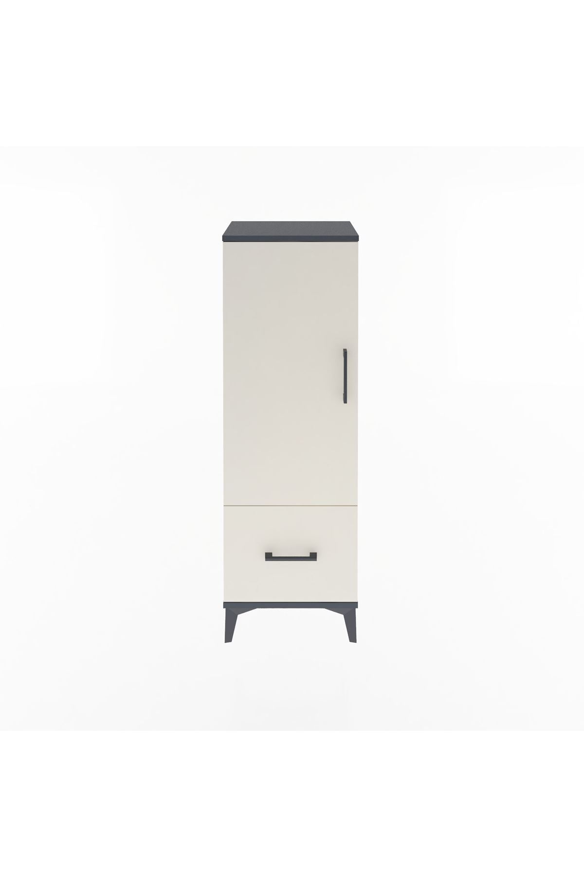 Arges Dolap Tek Raflı Tek Çekmeceli Tek Askılı 44x30x134 - S16M086V4A