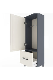 Arges Dolap Tek Raflı Tek Çekmeceli Tek Askılı 44x30x134 - S16M086V4A