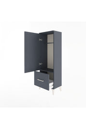 Arges Dolap Tek Raflı Tek Çekmeceli Tek Askılı 44x30x134 - S16M086V5A